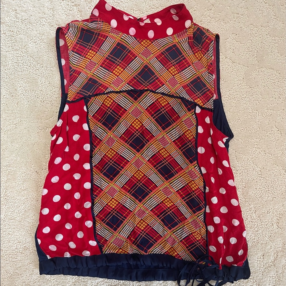 Anthropologie mix pattern top